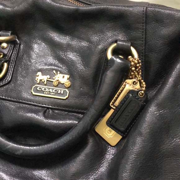 Coach leather black bag - Picture 2 of 5